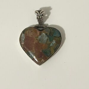 Heart-Shaped Watermelon Tourmaline Pendant